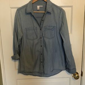 Denim Long Sleeved Shirt